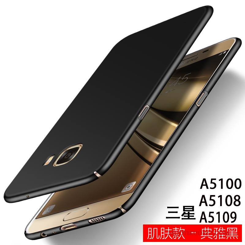 Samsung Galaxy A5 2016 Kova Puhelimen Kuoret Kotelo Kuori Pesty Suede Musta Tähti