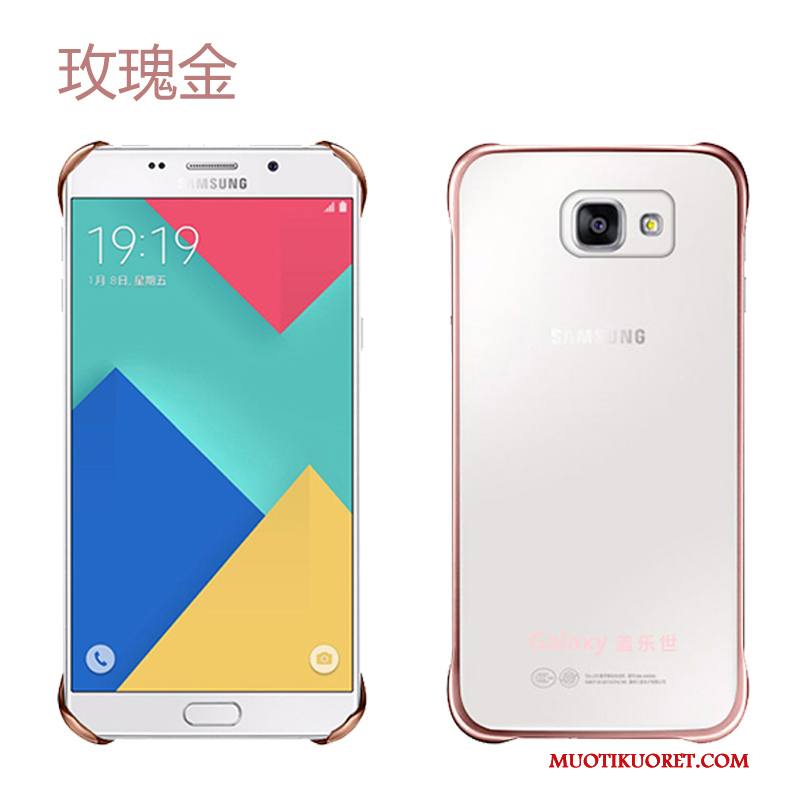 Samsung Galaxy A5 2016 Kuori Kehys Kulta Pinkki Kotelo Puhelimen Puhelimen Kuoret Takakansi