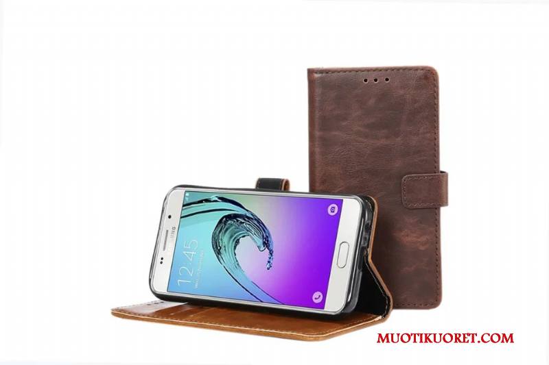 Samsung Galaxy A5 2017 Nahkakotelo Puhelimen Kuoret Kuori Tähti Kortti Silikoni Pehmeä Neste