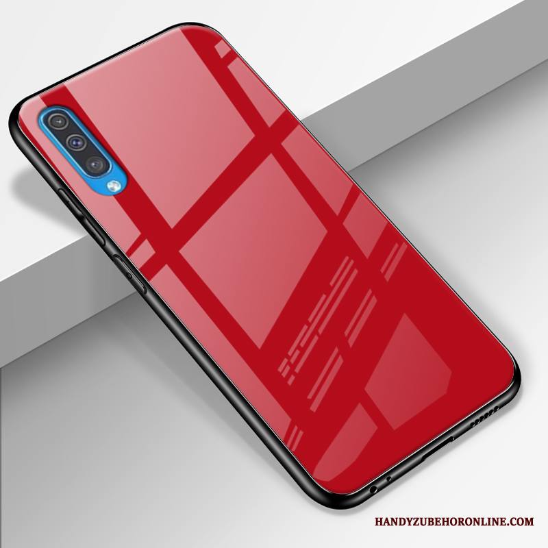 Samsung Galaxy A50 Kuori All Inclusive Kiinteä Väri Kotelo Puhelimen Kuoret Suojaus Lasi Persoonallisuus