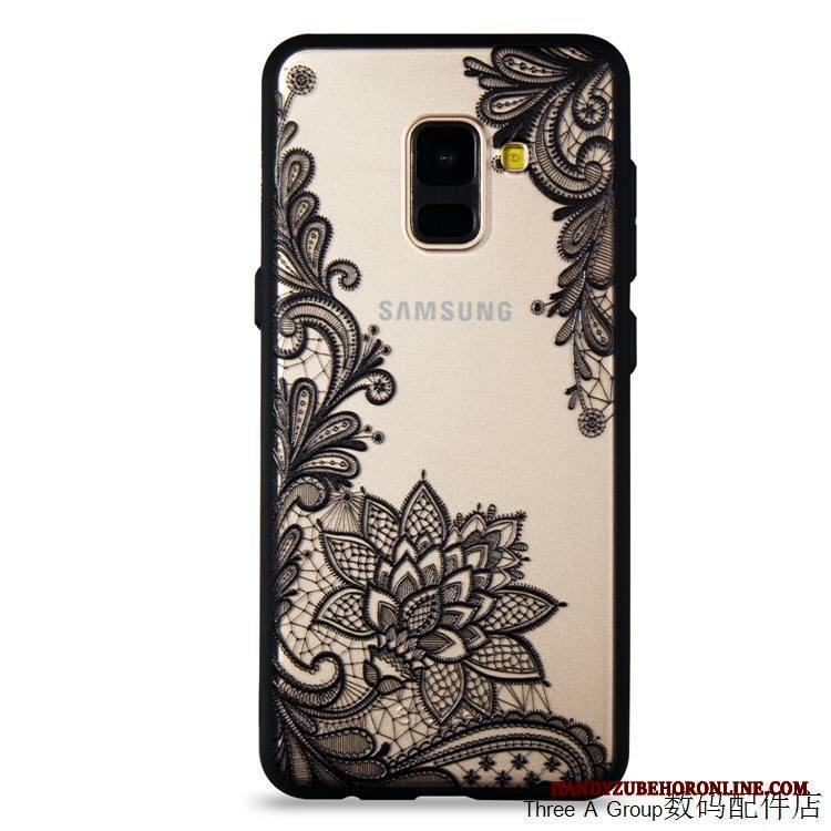 Samsung Galaxy A6 Kuori Tähti Persoonallisuus Puhelimen Kuoret All Inclusive Kotelo Pitsi Musta
