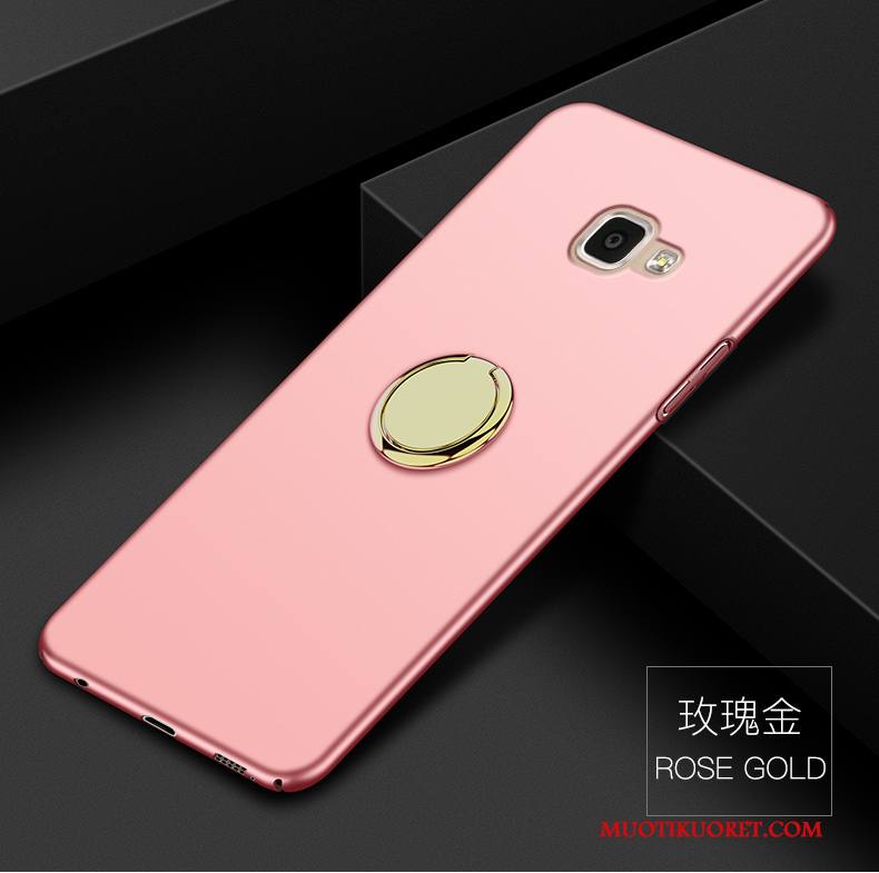 Samsung Galaxy A7 2016 Kuori Kotelo Trendi Persoonallisuus Pesty Suede Pinkki Kova Murtumaton