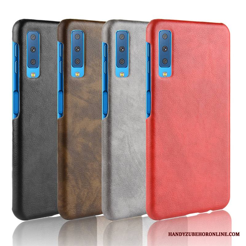 Samsung Galaxy A7 2018 Kuori Murtumaton Kotelo Tähti Puhelimen Kuoret Suojaus Punainen