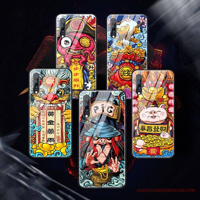 Samsung Galaxy A70 Kuori Kiinalainen Tyyli Persoonallisuus Rikkaus Kotelo Puhelimen Kuoret Suojaus Luova