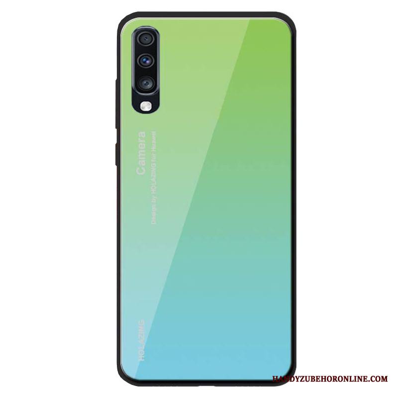 Samsung Galaxy A70 Kuori Kotelo Kiinteä Väri Pehmeä Neste Tähti Murtumaton Lasi Puhelimen Kuoret