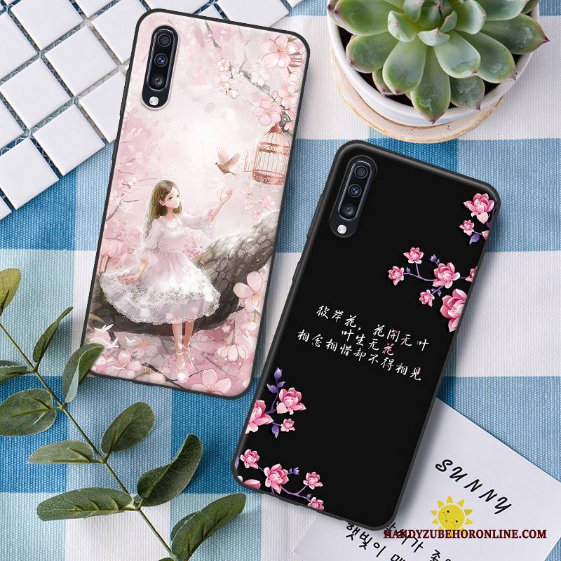 Samsung Galaxy A70 Kuori Kukkia Ripustettavat Koristeet All Inclusive Tähti Silikoni Suojaus Puhelimen Kuoret