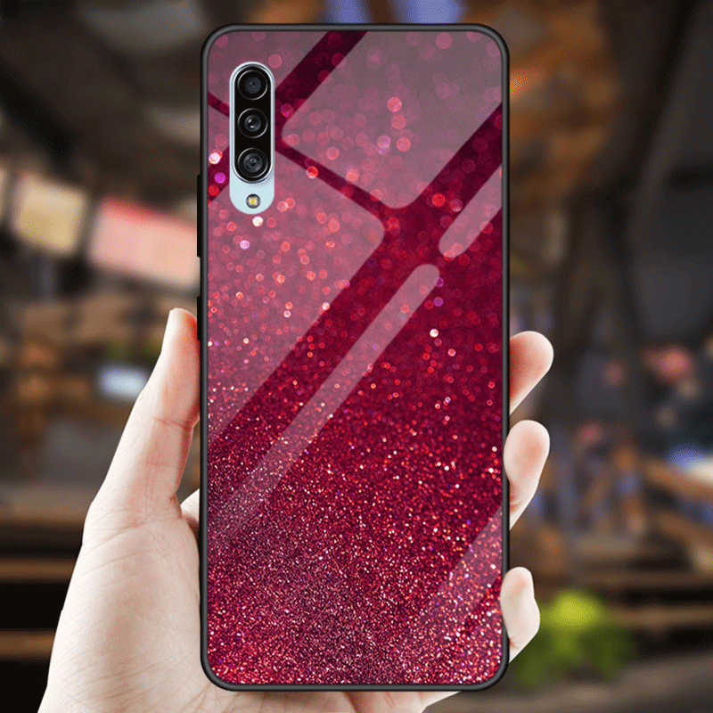 Samsung Galaxy A70s Kuori Persoonallisuus Kotelo Kiinteä Väri Tähti Puhelimen Kuoret Tide-brändi Peili