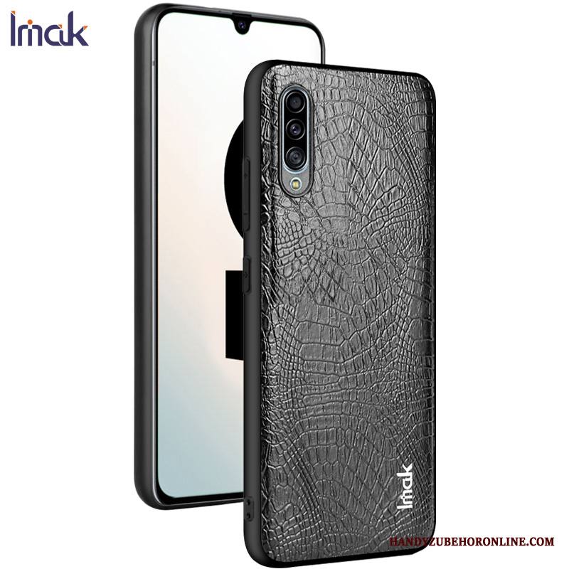 Samsung Galaxy A70s Kuori Puhelimen Kuoret Kotelo Krokotiili Kova Suojaus Pehmeä Neste Musta