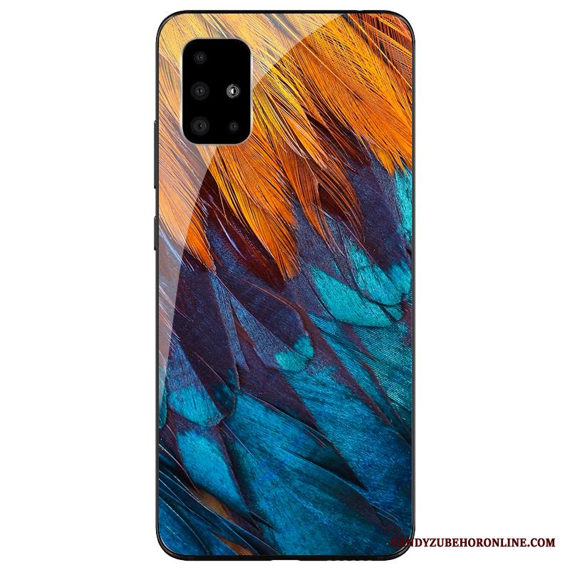 Samsung Galaxy A71 Kuori Luova Silikoni Suojaus Sininen Tähti Murtumaton Kotelo
