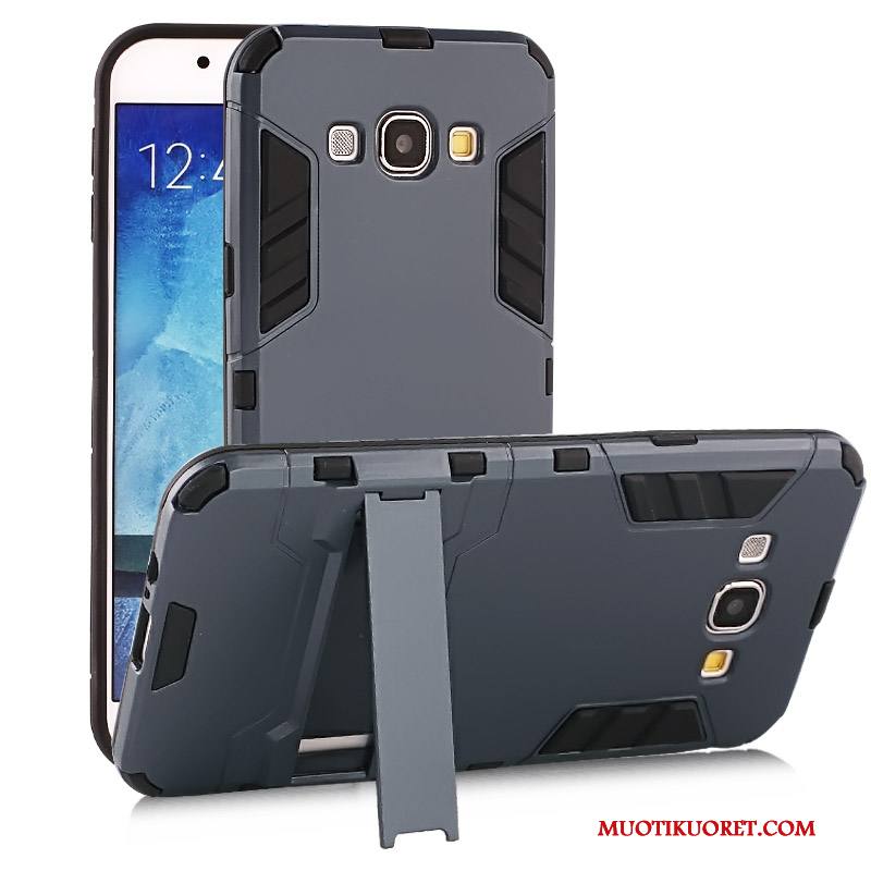 Samsung Galaxy A8 Kuori Harmaa Trendi Tähti Murtumaton Tuki Kotelo Puhelimen Kuoret