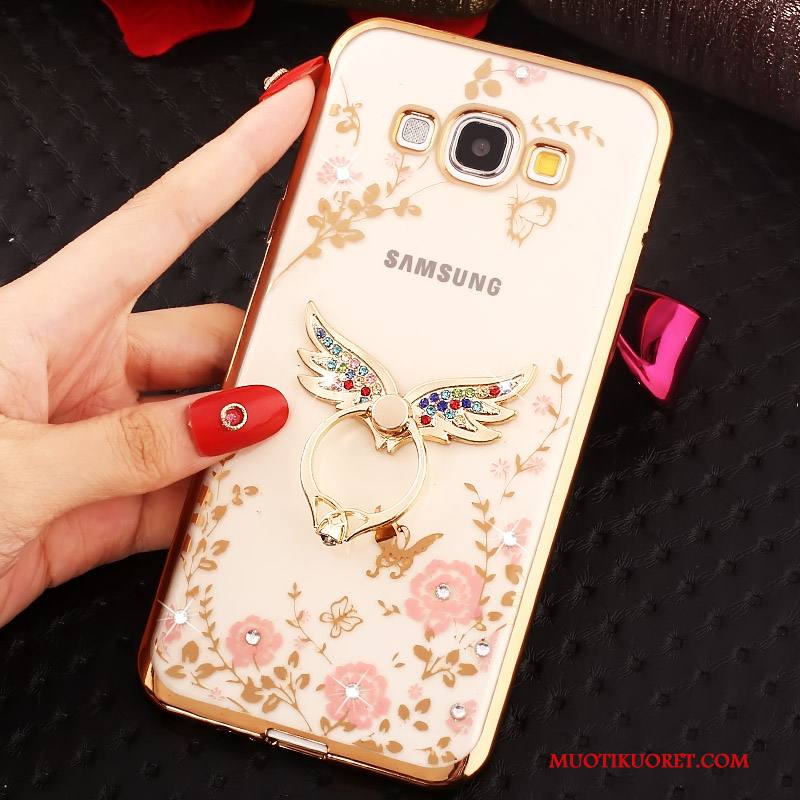Samsung Galaxy A8 Kuori Strassi Kulta Rengas Kotelo Puhelimen Kuoret Tähti