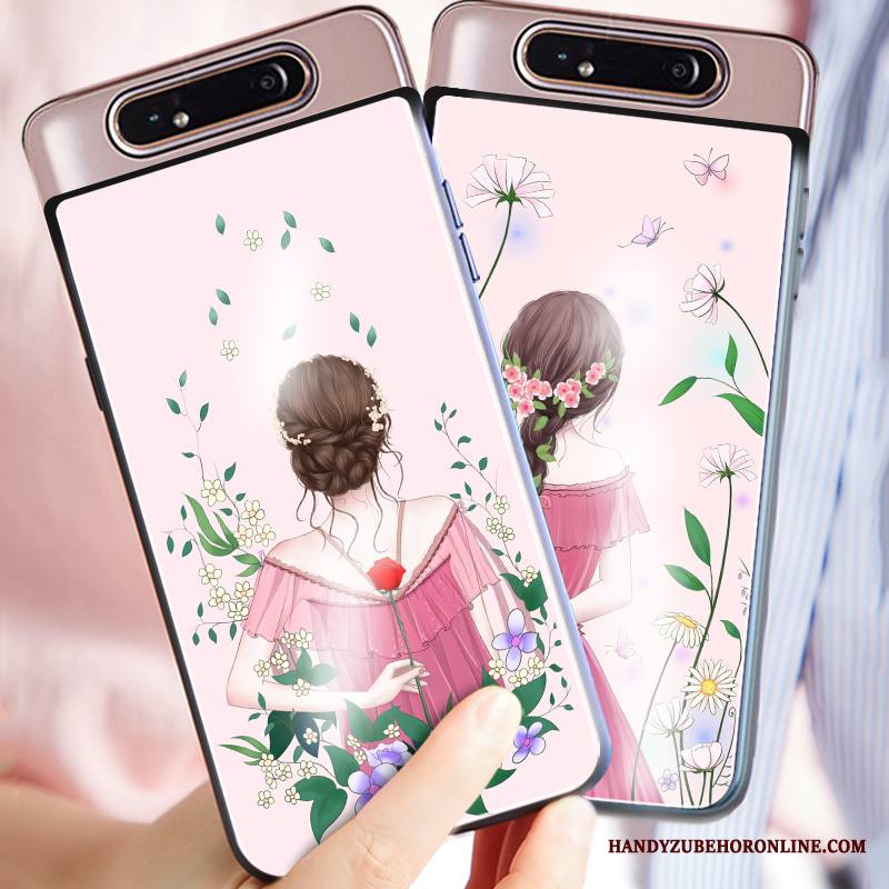 Samsung Galaxy A80 Kuori Lasi All Inclusive Tähti Kotelo Ihana Murtumaton Suojaus