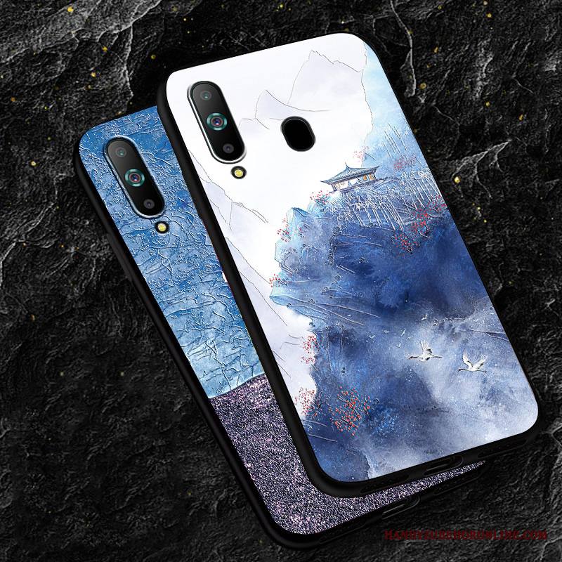 Samsung Galaxy A8s Kuori Net Red Uusi Puhelimen Kuoret Pehmeä Neste Pesty Suede Tide-brändi
