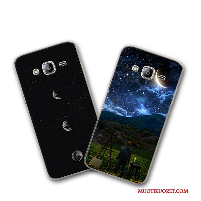 Samsung Galaxy J3 2016 Kotelo Persoonallisuus Luova Kuori Suojaus Murtumaton Tähti