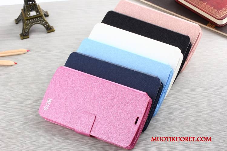 Samsung Galaxy J5 2015 Kuori Puhelimen Kuoret Suojaus Kotelo Jauhe Sininen Nahkakotelo