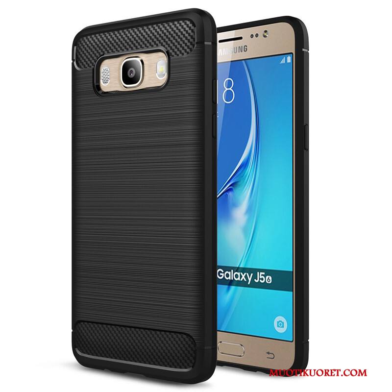 Samsung Galaxy J5 2016 Kuori Tähti Suojaus Puhelimen Kuoret Silikoni Musta Murtumaton Pehmeä Neste