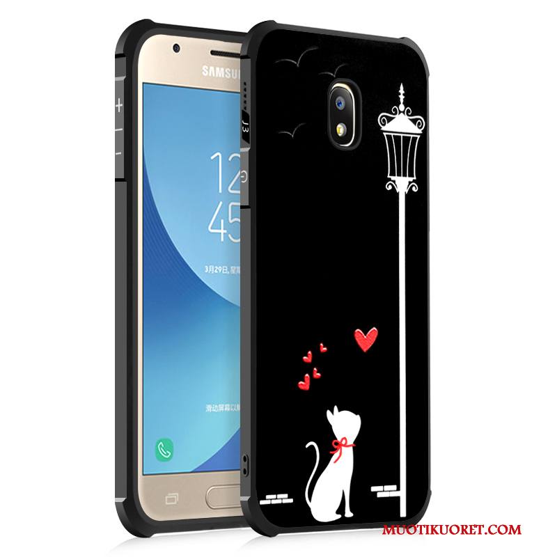 Samsung Galaxy J5 2017 Tila Suuntaus Suojaus Musta Maalaus Kuori Eurooppa