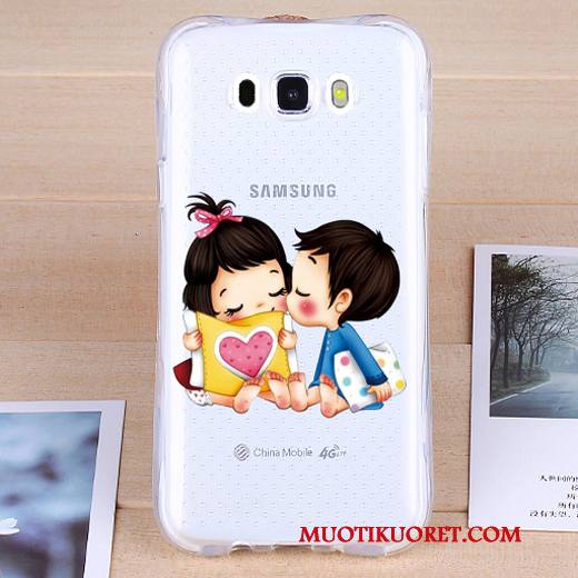 Samsung Galaxy J7 2016 Kuori All Inclusive Kotelo Pehmeä Neste Silikoni Murtumaton Suojaus Puhelimen Kuoret