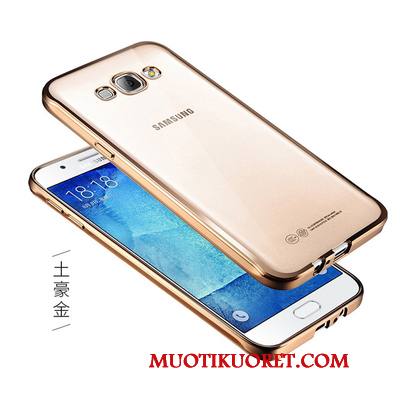 Samsung Galaxy J7 2016 Kuori Kotelo Läpinäkyvä Murtumaton Kulta Puhelimen Kuoret Tähti Pinnoitus