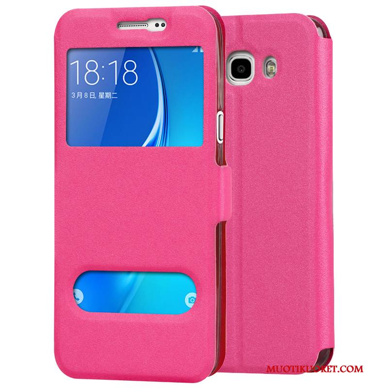 Samsung Galaxy J7 2016 Kuori Silikoni Puhelimen Kuoret Pehmeä Neste Suojaus Kotelo Tähti Punainen