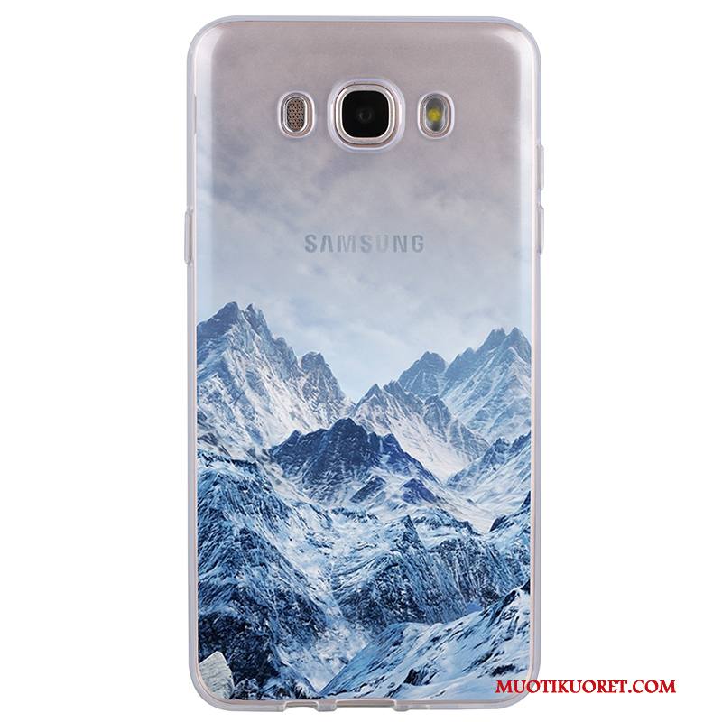 Samsung Galaxy J7 2016 Kuori Sininen Tähti Silikoni Puhelimen Kuoret All Inclusive Kotelo Pehmeä Neste