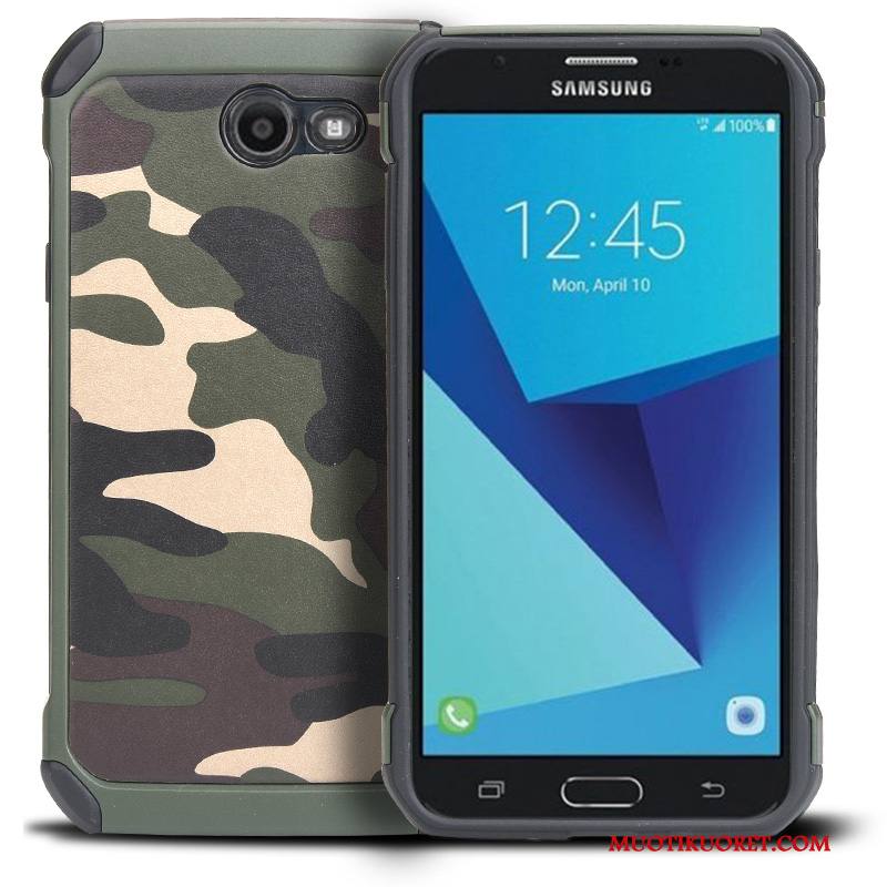Samsung Galaxy J7 2017 Kuori Vihreä Murtumaton Puhelimen Kuoret Suojaus Naamiointi Persoonallisuus Kotelo
