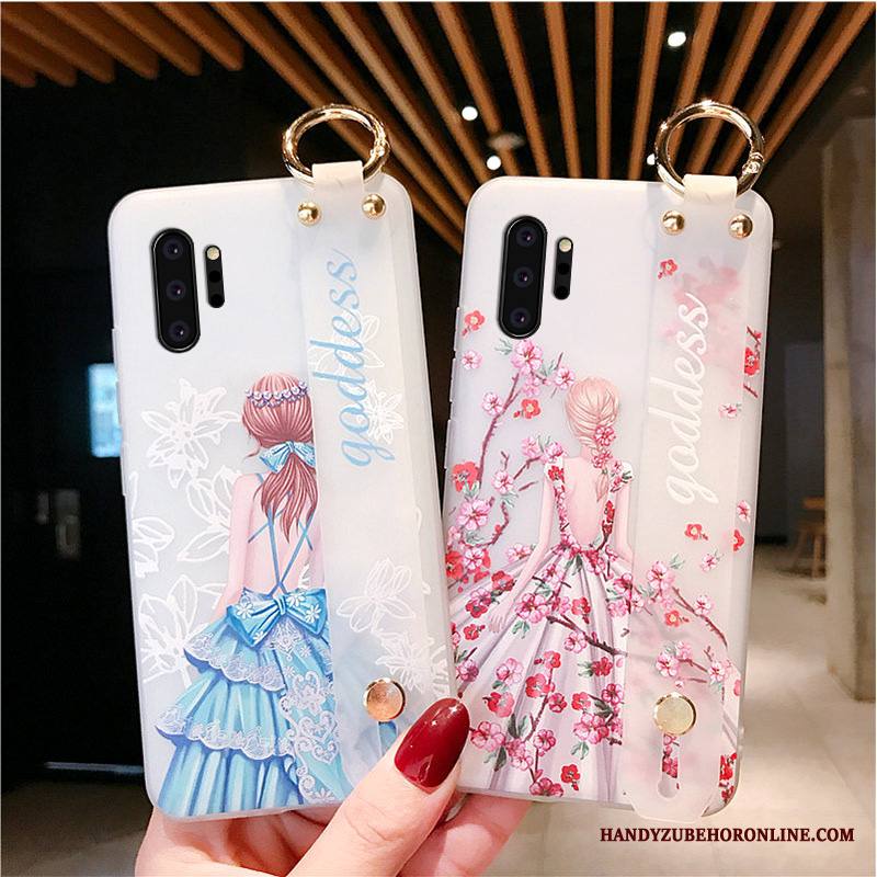 Samsung Galaxy Note 10+ Kuori Läpinäkyvä Silikoni Pesty Suede Tähti Kotelo All Inclusive Suojaus