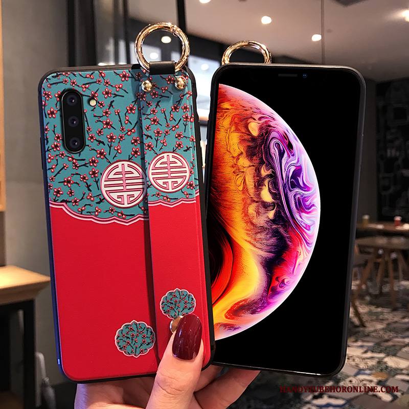 Samsung Galaxy Note 10 Kuori Net Red All Inclusive Tähti Puhelimen Kuoret Trendi Punainen Kotelo
