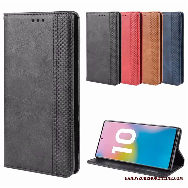 Samsung Galaxy Note 10+ Kuori Suojaus Liiketoiminta Tähti Puhelimen Kuoret Niitti Kotelo Musta