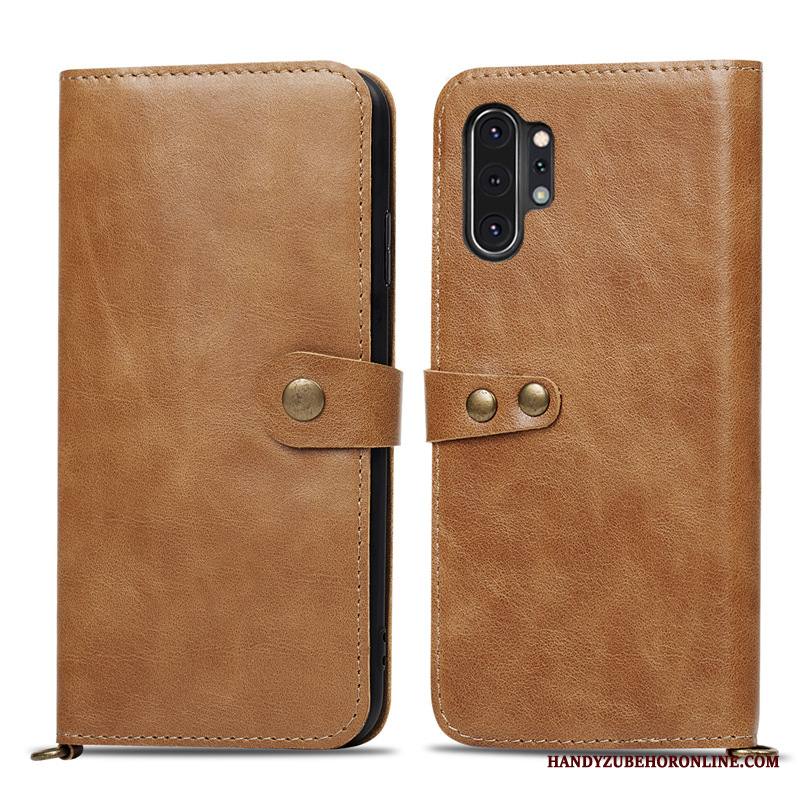 Samsung Galaxy Note 10+ Kuori Tähti Nahkakotelo Puhelimen Kuoret