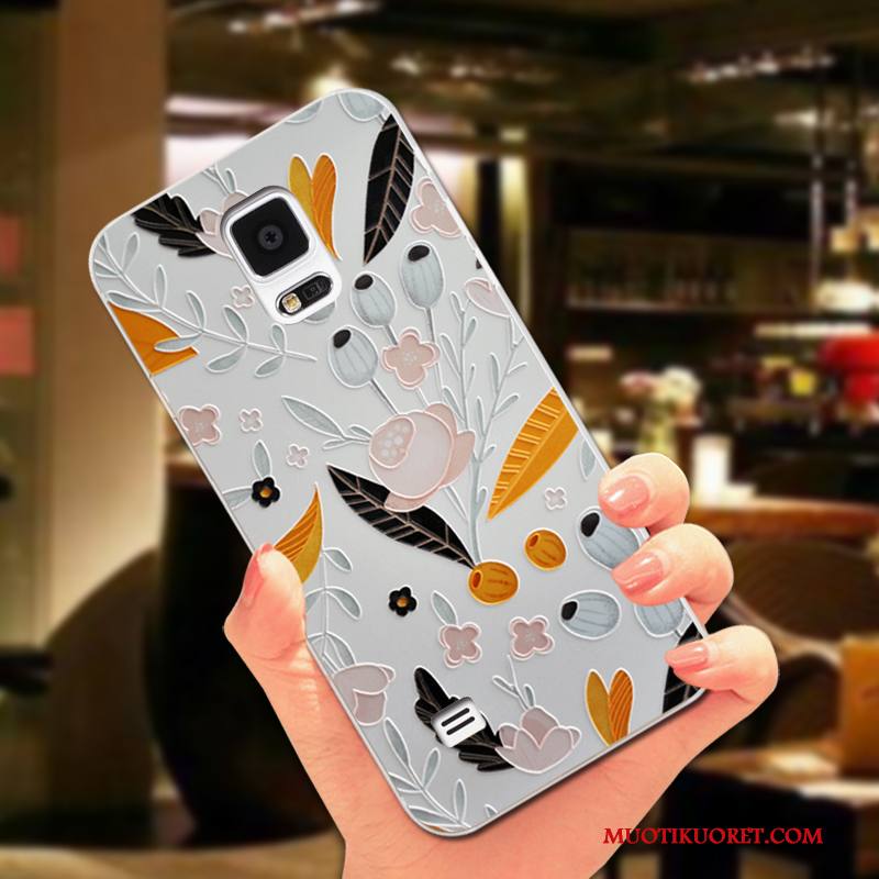 Samsung Galaxy Note 4 Kuori Puhelimen Kuoret Kukka Suojaus Kotelo Vaalean Murtumaton Tähti