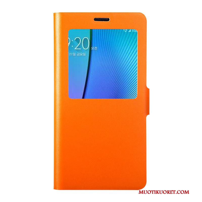 Samsung Galaxy Note 4 Kuori Simpukka Kotelo Nahkakotelo Aito Nahka Puhelimen Kuoret Tähti Suojaus