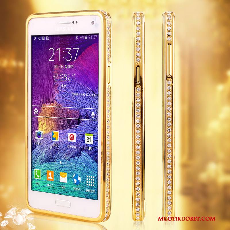 Samsung Galaxy Note 4 Kuori Suojaus Kotelo Tähti Kehys Metalli Trendi Puhelimen Kuoret
