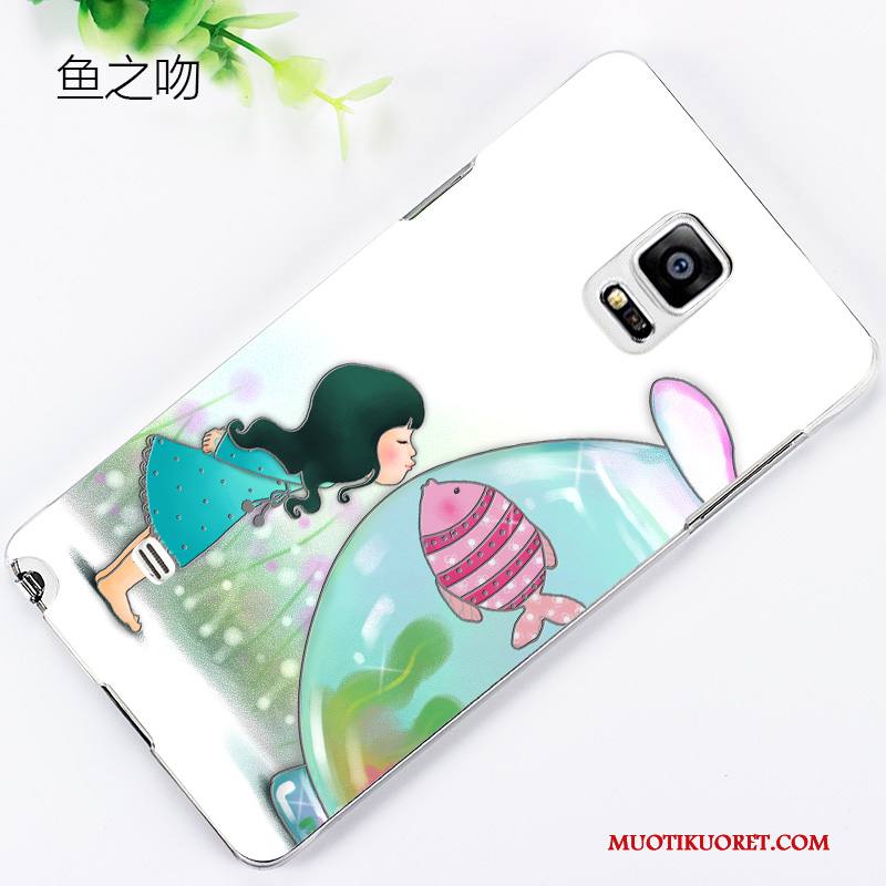 Samsung Galaxy Note 4 Sarjakuva Tähti Suojaus Kotelo Kuori Puhelimen Kuoret Vihreä