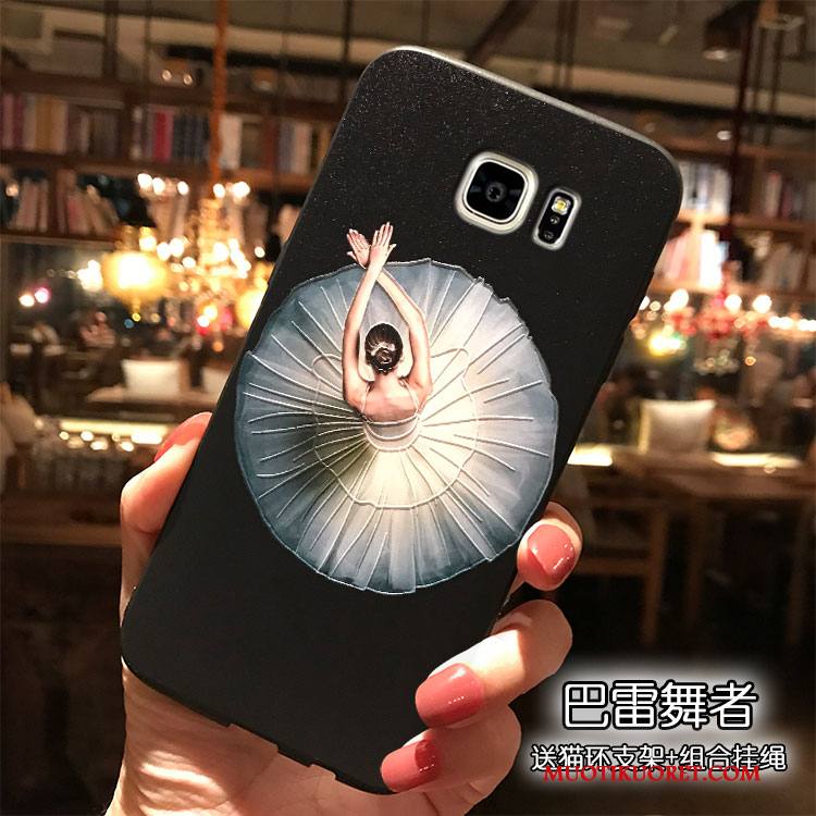 Samsung Galaxy Note 5 Kuori Musta Kotelo Ripustettavat Koristeet Puhelimen Kuoret Silikoni Sarjakuva