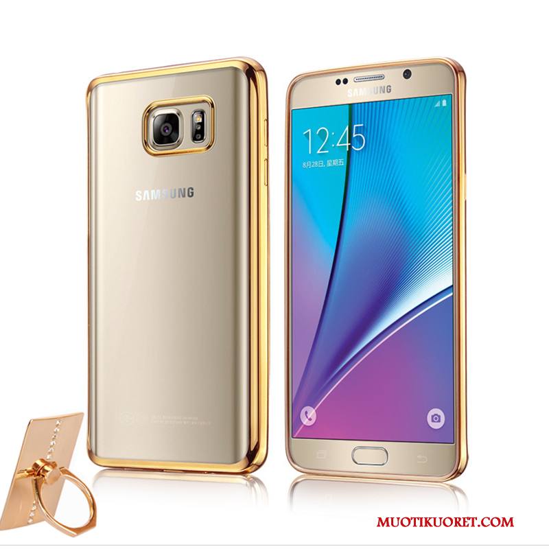Samsung Galaxy Note 5 Kuori Pinnoitus Läpinäkyvä Ohut Pehmeä Neste Suojaus Uusi Silikoni