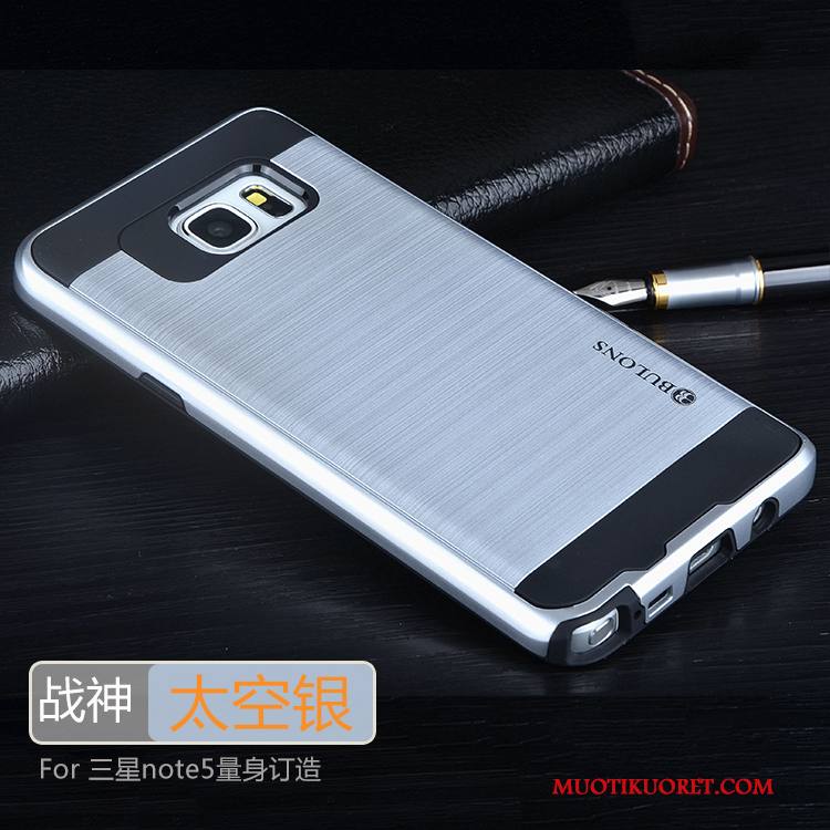 Samsung Galaxy Note 5 Kuori Tähti Pehmeä Neste Suojaus Silikoni Trendi Harmaa Puhelimen Kuoret
