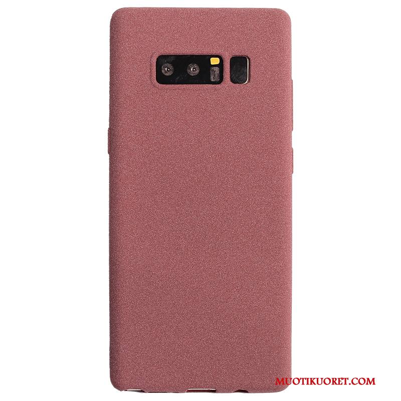 Samsung Galaxy Note 8 Kuori Kotelo Suojaus Pesty Suede Murtumaton Sarjakuva All Inclusive Punainen