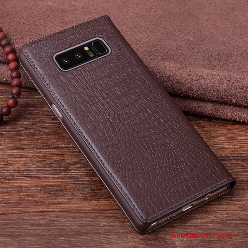 Samsung Galaxy Note 8 Kuori Kotelo Tähti Puhelimen Aito Nahka Puhelimen Kuoret Nahkakotelo Suojaus