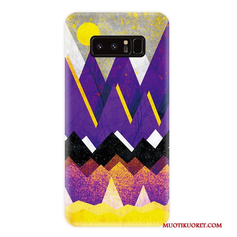 Samsung Galaxy Note 8 Kuori Pehmeä Neste Tide-brändi Violetti Murtumaton All Inclusive Tähti Persoonallisuus