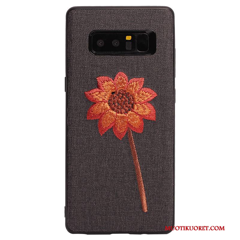 Samsung Galaxy Note 8 Kuori Syvä Väri Persoonallisuus Trendi Kirjonta Luova Suojaus Murtumaton