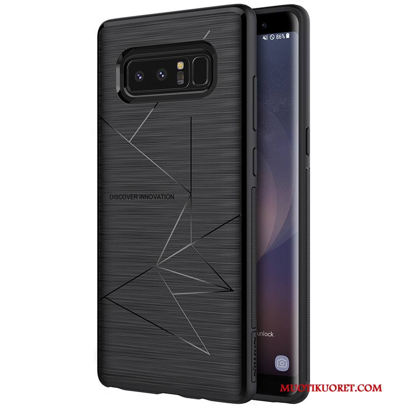 Samsung Galaxy Note 8 Magneettinen Kuori Tähti Murtumaton Puhelimen Kuoret Musta Kotelo