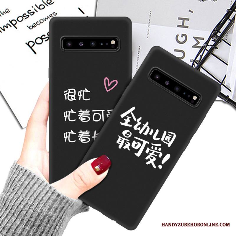 Samsung Galaxy S10 5g Kuori Puhelimen Kuoret Musta Net Red Kotelo Suojaus Tähti Sarjakuva