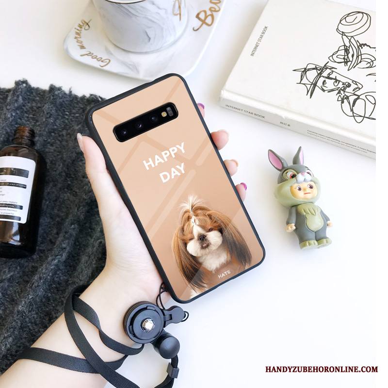 Samsung Galaxy S10 Kuori All Inclusive Tila Persoonallisuus Tähti Lasi Ihana Kotelo