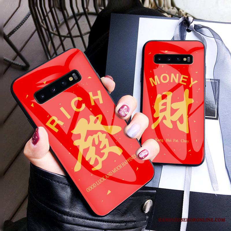 Samsung Galaxy S10 Kuori Lasi Persoonallisuus Kotelo Luova Murtumaton Puhelimen Kuoret Suojaus