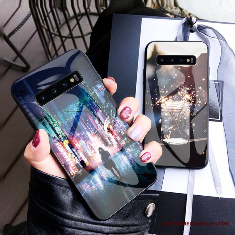 Samsung Galaxy S10 Kuori Net Red Tila Kotelo All Inclusive Murtumaton Ripustettavat Koristeet Suojaus