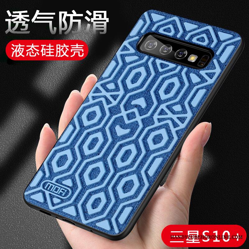 Samsung Galaxy S10+ Kuori Suojaus Tähti Pesty Suede All Inclusive Luova Trendi Murtumaton