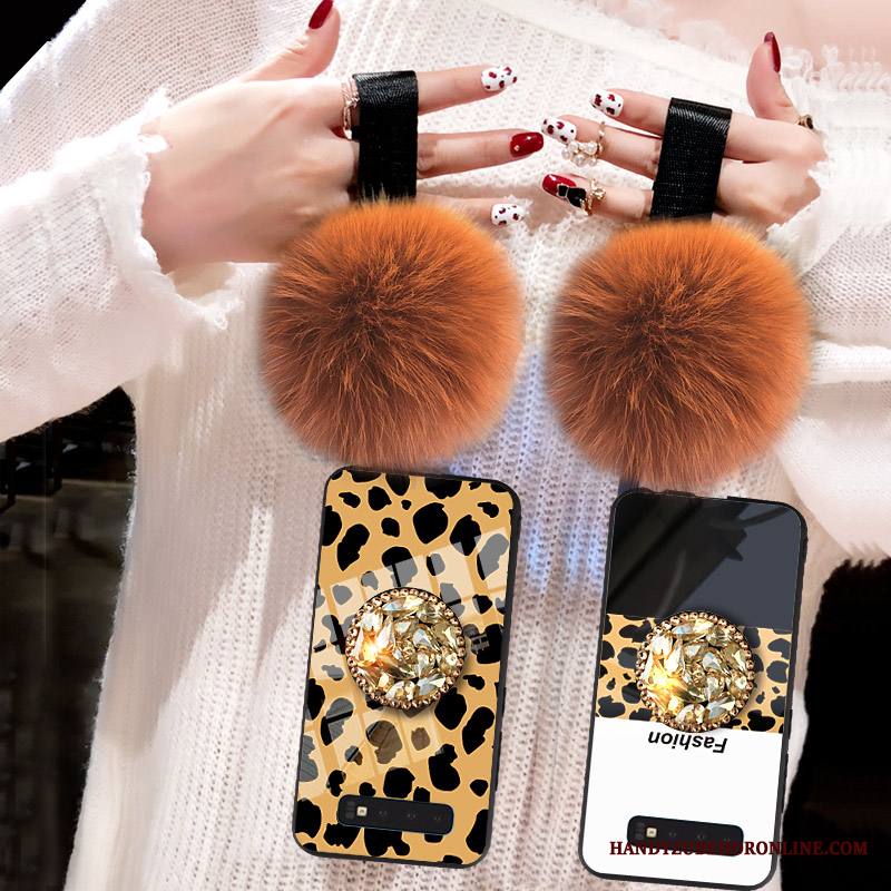 Samsung Galaxy S10 Kuori Tide-brändi Suojaus Leopardi Ylellisyys Tuki Lasi Murtumaton