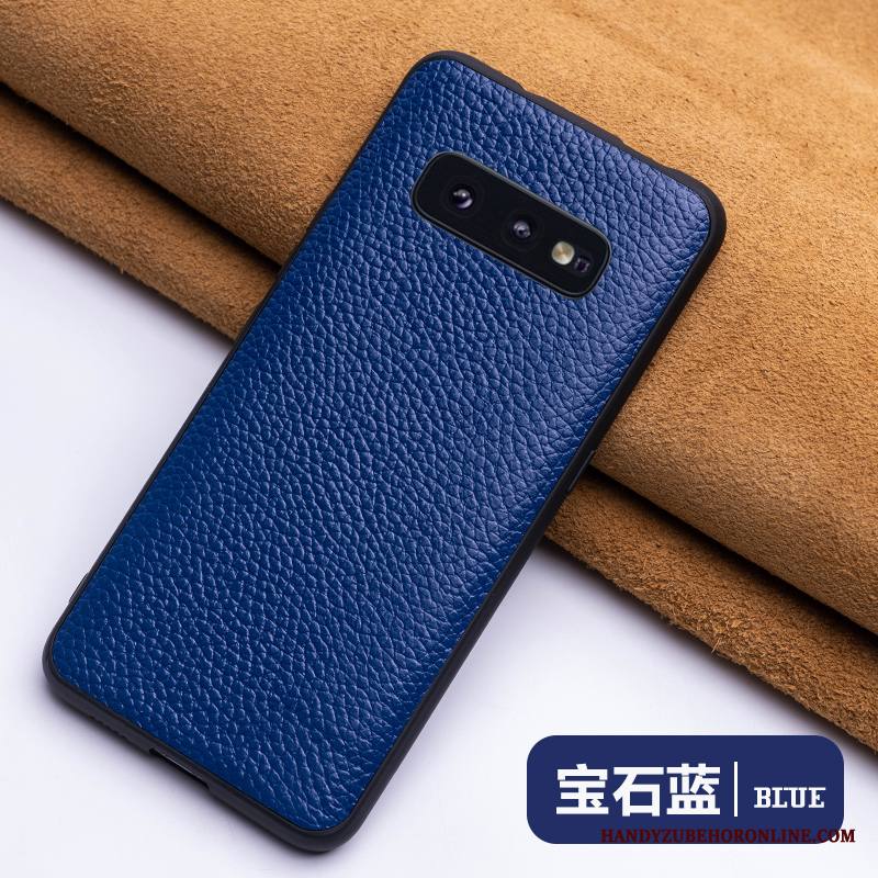 Samsung Galaxy S10e Kuori Ultra Persoonallisuus All Inclusive Nahkakotelo Tide-brändi Sininen Murtumaton