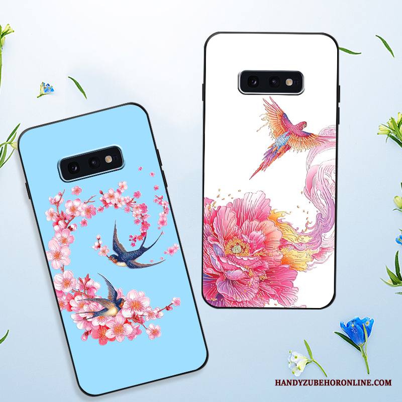Samsung Galaxy S10e Silikoni Suojaus Pehmeä Neste Sininen Kuori Ylellisyys Persoonallisuus
